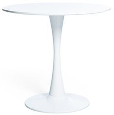 Table ronde laquée blanc BOSIKA - Ø80, Ø90 ou Ø100