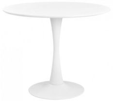 Table ronde moderne blanche Tulipa 60 cm