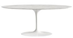 Table tulipe ovale plateau en marbre - Collection haut de gamme