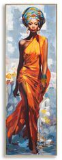 Tableau avec cadre daphne -b- cm 52x4,5x152