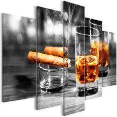 Tableau Cigars and Whiskey (5 Parts) Wide