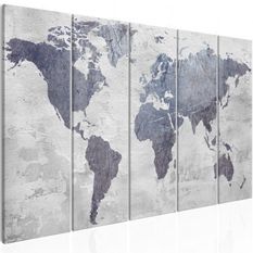 Tableau Concrete World Map (5 Parts) Narrow