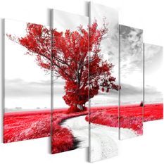 Tableau Lone Tree (5 Parts) Red
