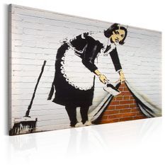 Tableau Maid in London by Banksy