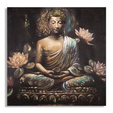 Tableau mural fait main bouddha -a- cm 100x3x100
