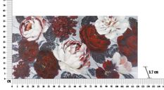 Tableau mural fait main fleur blanc/rouge foncé cm

120 x 3,7 x 60