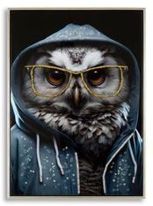 Tableau mural laqué avec cadre edvy cm 53x3x73