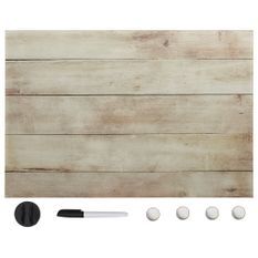 Tableau noir magnétique mural Verre 60x40 cm