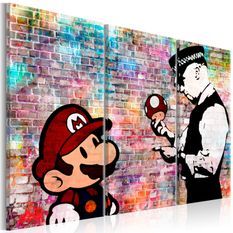 Tableau Rainbow Brick (Banksy)