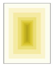 Tableau rectangulaire méthacrylate jaune Douam
