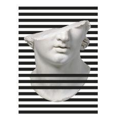 Tableau rectangulaire méthacrylate noir et blanc Romain 60 cm