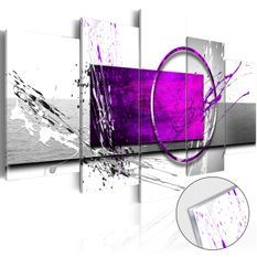 Tableau sur verre acrylique - Purple Expression [Glass]