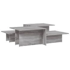 Tables basses 2 pcs Sonoma gris Bois d'ingénierie