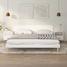 Tables de chevet 2 pcs Blanc 40x35x47 cm
