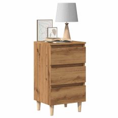 Tables de chevet 2 pcs chêne artisanal 40x35x69 cm