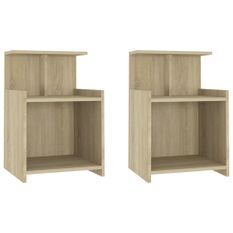 Tables de chevet 2 pcs Chêne sonoma 40x35x60 cm