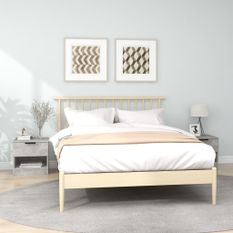 Tables de chevet 2 pcs Gris béton Bois d'ingénierie