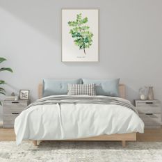 Tables de chevet 2 pcs Sonoma gris Bois d'ingénierie