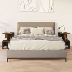 Tables de chevet 2pcs Chêne marron 35x35x55cm Bois d'ingénierie