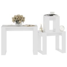 Tables gigognes 3 pcs Blanc 3