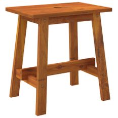 Tabouret 45x29x45 cm Rectangulaire Bois d'acacia solide