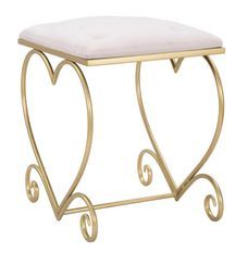 Tabouret cœur rosa cm 50 x 37,5 x 51,5