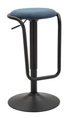 Tabouret de bar avec rehausseur desstiny bleu marine cm ø 41 x 61 x 83