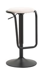 Tabouret de bar blanc réglable en hauteur Will