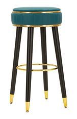 Tabouret de bar London vert design chic citadin