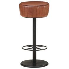 Tabouret de bar Marron Cuir véritable Havane