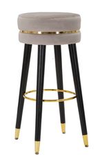 Tabouret de bar paris grigio/gold cm ø 35x74