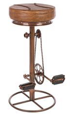 Tabouret industriel à pédale – Un caractère brut au style affirmé