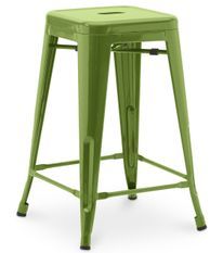 Tabouret industriel KALAX Premium 60 cm en acier brillant renforcé – Haut de gamme