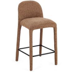 Tabouret moderne KANTA – Tissu bouclé