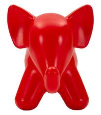 Tabouret rouge éléphant 86 x 46 x 56 cm