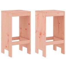 Tabourets de bar 2 pcs 40x36x75 cm bois massif Douglas