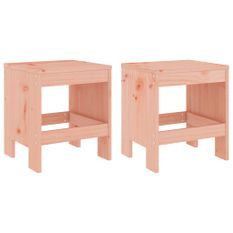 Tabourets de jardin 2 pcs 40x36x45 cm bois massif Douglas