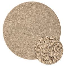 Tapis 120 cm aspect jute intérieur et extérieur