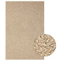 Tapis 120x170 cm aspect jute intérieur et extérieur