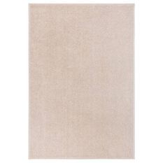 Tapis à poils courts 160x230 cm Beige foncé