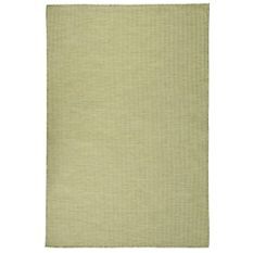 Tapis à tissage plat d'extérieur 120x170 cm Vert