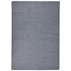 Tapis à tissage plat d'extérieur 140x200 cm Bleu