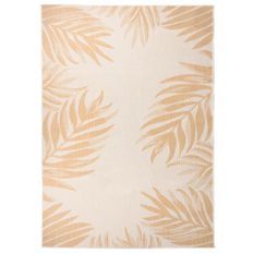 Tapis à tissage plat d'extérieur 140x200 cm Motif de feuille