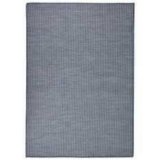 Tapis à tissage plat d'extérieur 160x230 cm Bleu