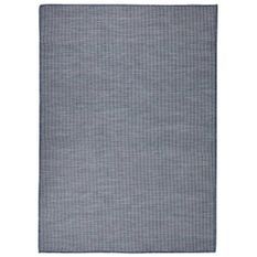 Tapis à tissage plat d'extérieur 200x280 cm Bleu