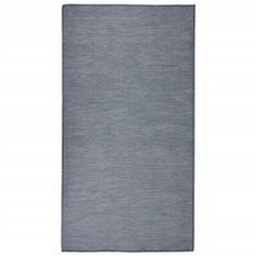 Tapis à tissage plat d'extérieur 80x150 cm Bleu