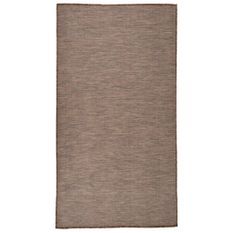 Tapis à tissage plat d'extérieur 80x150 cm Marron