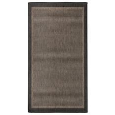 Tapis à tissage plat d'extérieur 80x150 cm Marron foncé