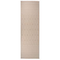 Tapis à tissage plat d'extérieur 80x250 cm Rayures brunes