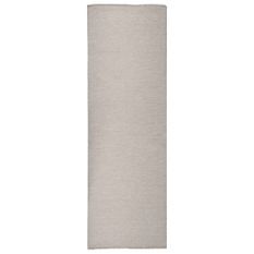 Tapis à tissage plat d'extérieur 80x250 cm Taupe